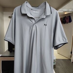 Under Armour Men's Gray Polo Shirt